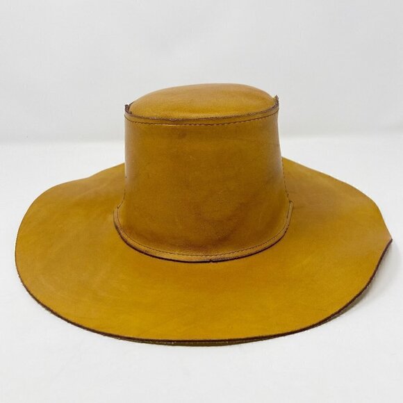 VINTAGE | Skully\'s by Henschel Western Tan Leather Hat main image 8